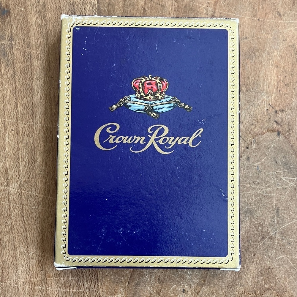 Crown Royal Playing Cards new box has a few dents
